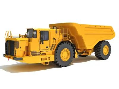 Underground Articulated Mining Truck 3D model