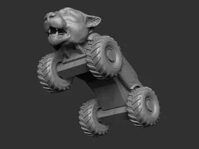 Panther Monster Truck Mitsubishi L200 3D print model