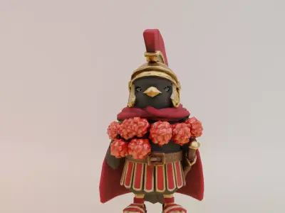 Brri Brri Bicus Dicus Bombicus Italian brainrot Low Poly Low-poly 3D model