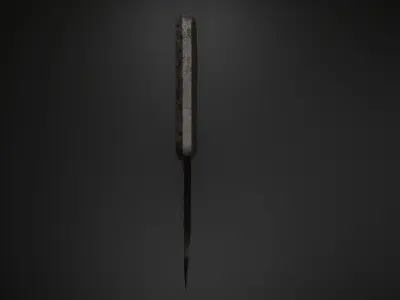 3D LowPoly Simple Classic Knife Low-poly 3D model