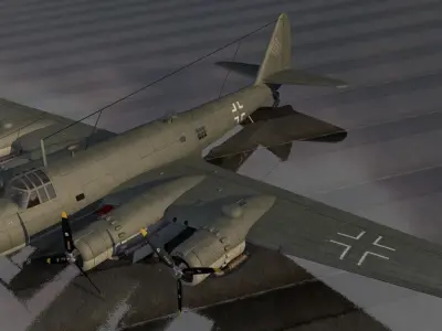 Piaggio P-108B Artigliere 3D model