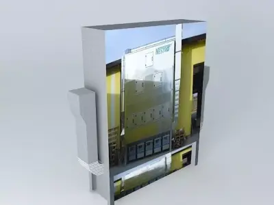 Nestro filtering unit for wood chips Free 3D model