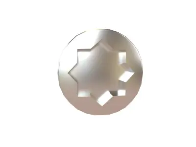 Screw v11 001 Low-poly 3D model