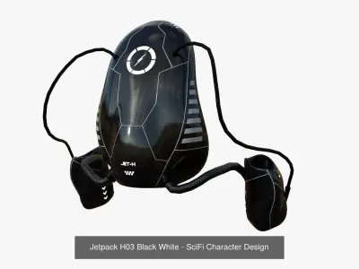 10 Jetpacks H Collection - SciFi Character Design
