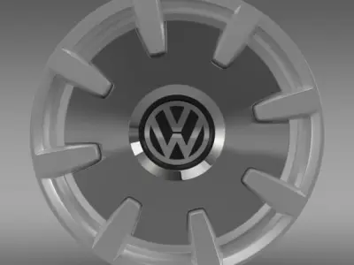 VW Beetle Design 2012 rim 3D model