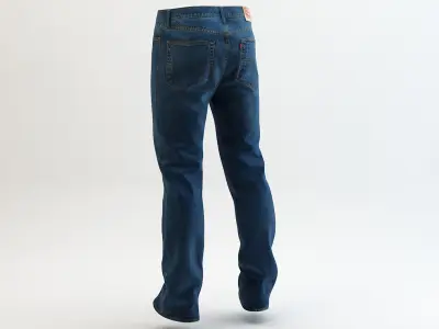Levi's - 501 Blue Jeans 3D model