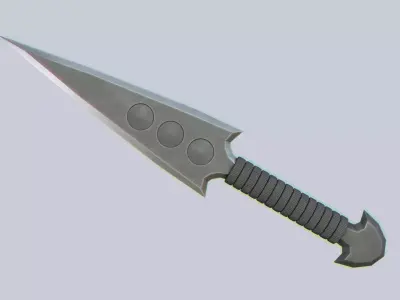 Kunai Low-poly 3D model order