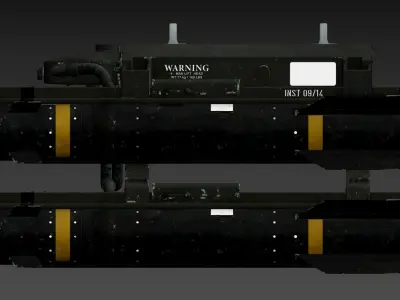 AGM-114 Hellfire 3D model buy