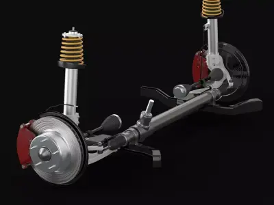 Modern Front Chassis 3D model