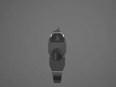 futuristic colt Free low-poly 3D model