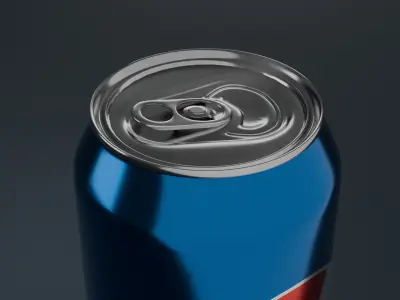 Realistic Soda Can 3D Model Blender 3D model