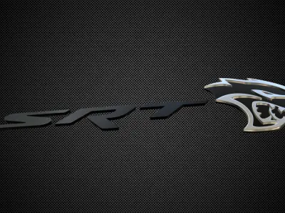 srt logo 3D model by 3dlogoman