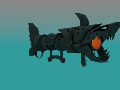 League of Legend stylized gun Low-poly 3D model