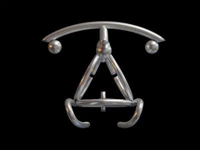 Metal Helicopter Decoration 3D model