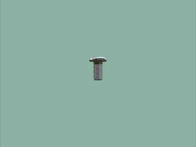 Steel Stained M3 Bolt Allen Pan Head With 4K PBR Texture 3D model