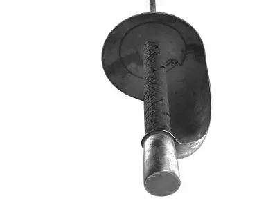 fencing sword 01  3D model