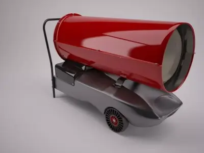 Industrial Space Heater 3D model