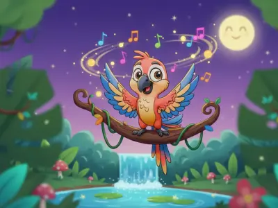 Rigged Bird Character Low-poly 3D model