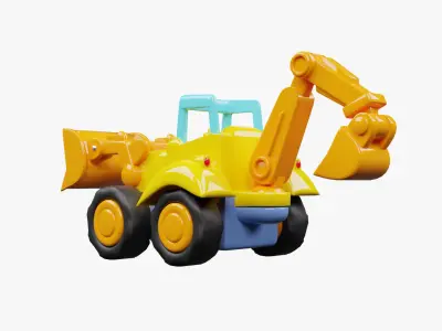 Kids Toys - Excavator 3D model