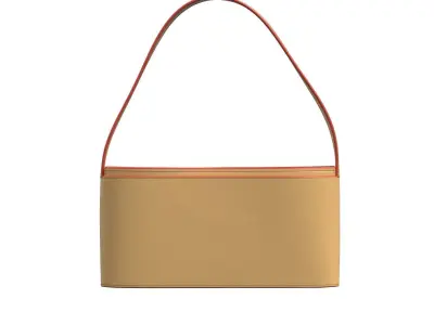 Carmel Leather Shoulder Bag 3D model
