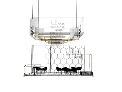 Exhibition Stall  6X5Mtr Three Side open 3D model