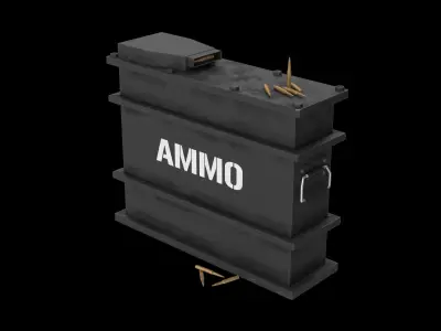 Ammo Crate Clean Low-poly 3D model