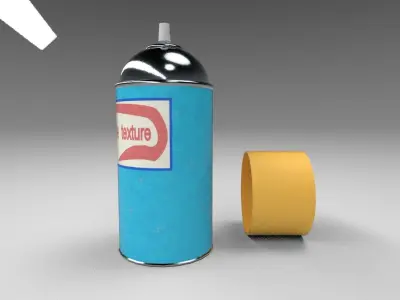 Custom Low Poly Aerosol Can Low-poly 3D model
