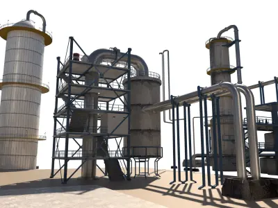 Refinery 3D model buy