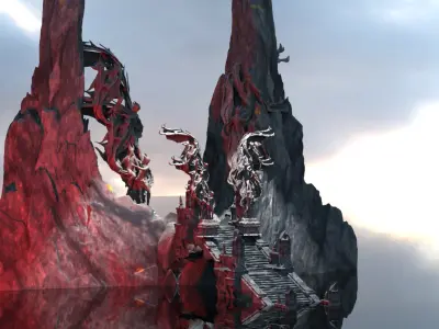 Dantes Inferno King Minos Gateway  3D model