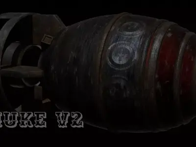 Nuclear Bomb V2 Free low-poly 3D model