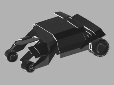 Batmobile robot 3D model