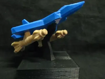 F-22 Raptor Jet with display stand removable missiles Free 3D print model