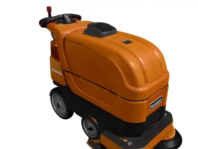 Industrial Floor Scrubber 3D Model 3D model