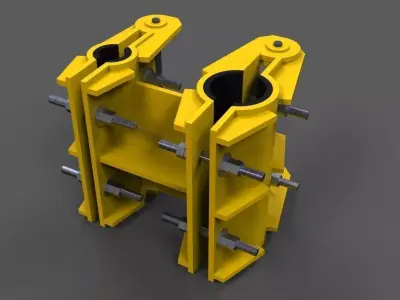 Double clamp Free 3D model