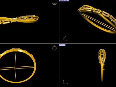 Fancy Bracelet 3DM - 002 3D print model