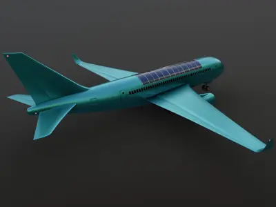 Electric Hybrid Aircraft 3D model shop
