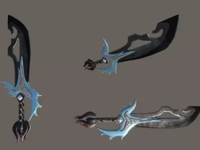 Fantasy Sword Free 3D model buy