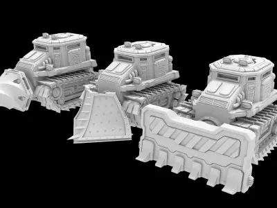 VEHICLE I with alt accesories 3D print model 3D print model