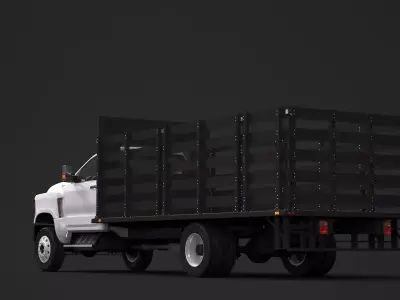International CV 2020 Stake Bed 3D model