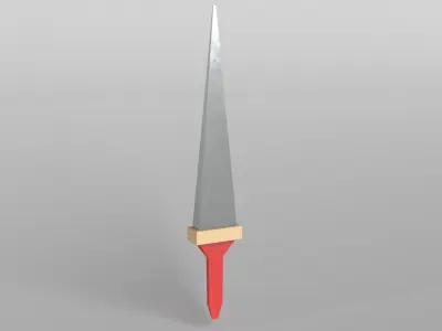 Lowpoly Sword 001 Free low-poly 3D model