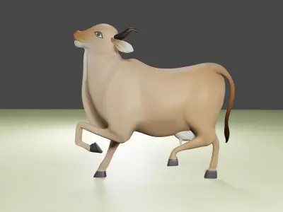 Indian cow 3d model 3D model