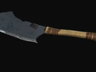 Fantasy ax Low-poly 3D model purchase