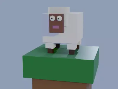 3DSheep sheep Low-poly 3D model