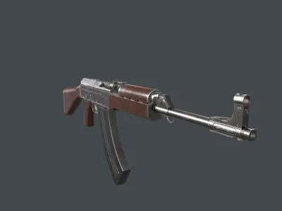 Vz58 Assault Rifle Low-poly 3D model