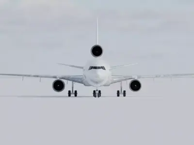 McDonnell Douglas MD-11 3D Model Low-poly 3D model