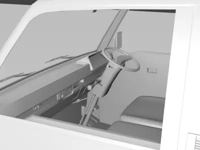 Mitsubishi L300 pick up Low-poly 3D model