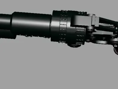 Sci - Fi Pistol Low-poly 3D model