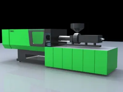 injection molding machine 3D model