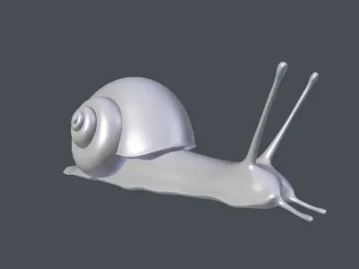 Snail Low-poly 3D model shop