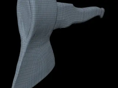 Hatchet Low Poly axe Low-poly 3D model purchase